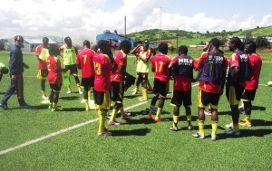 Micho with the Cranes team at Njeru torf