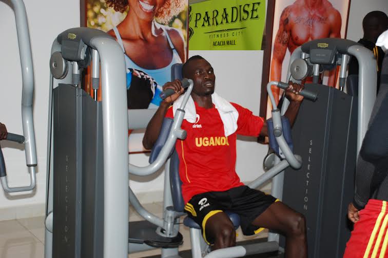 AFCON 2014 Qualifiers : Uganda Cranes embark on training with Gym work at Paradise Fitness City