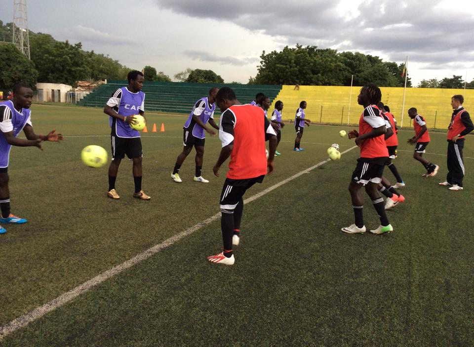 Cranes train in Bamako, ready for trip to Mauritania