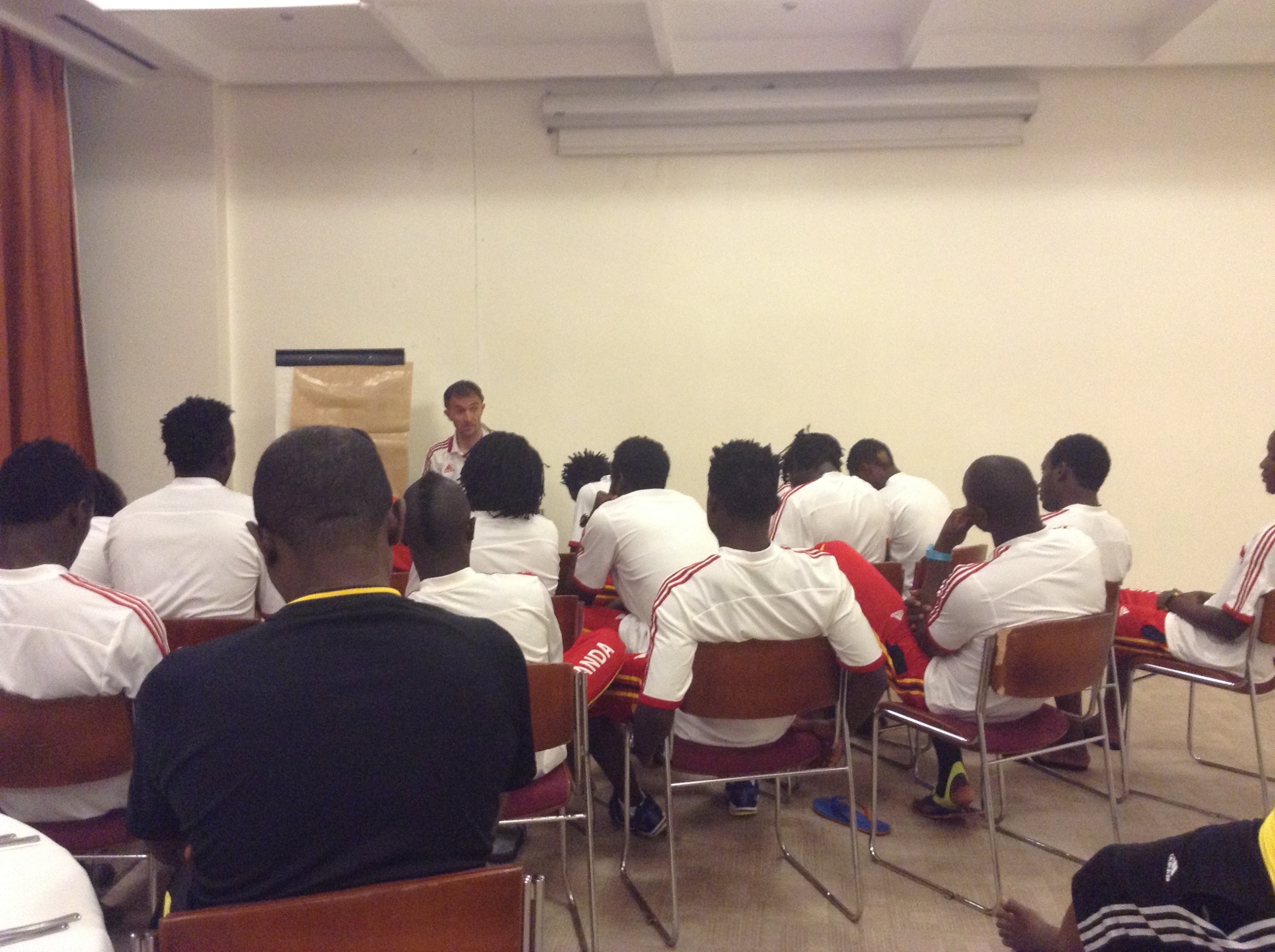 PICTORIAL: Uganda Cranes technical meeting in Lome