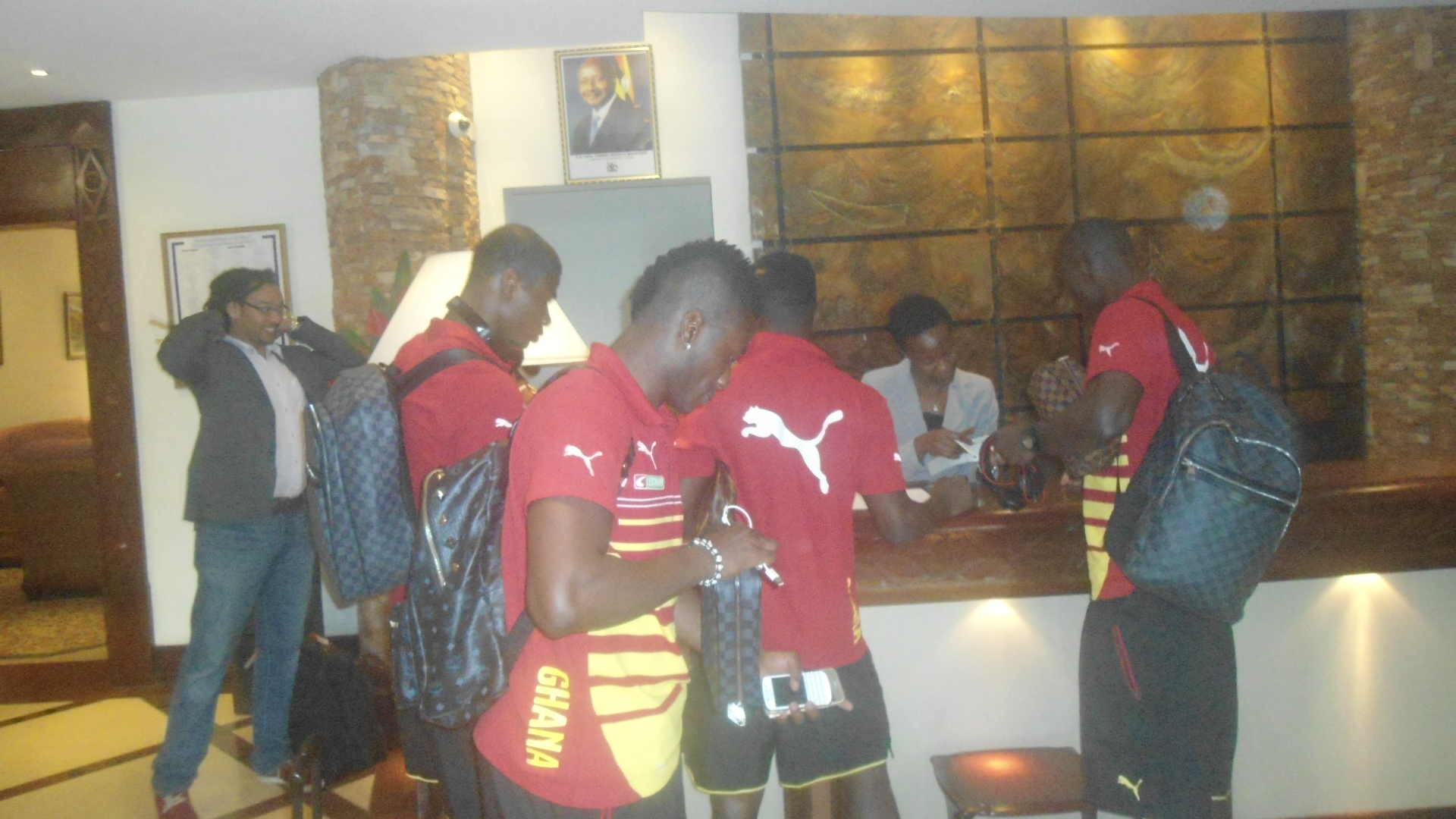 UGANDA VS GHANA: Visitors jet in