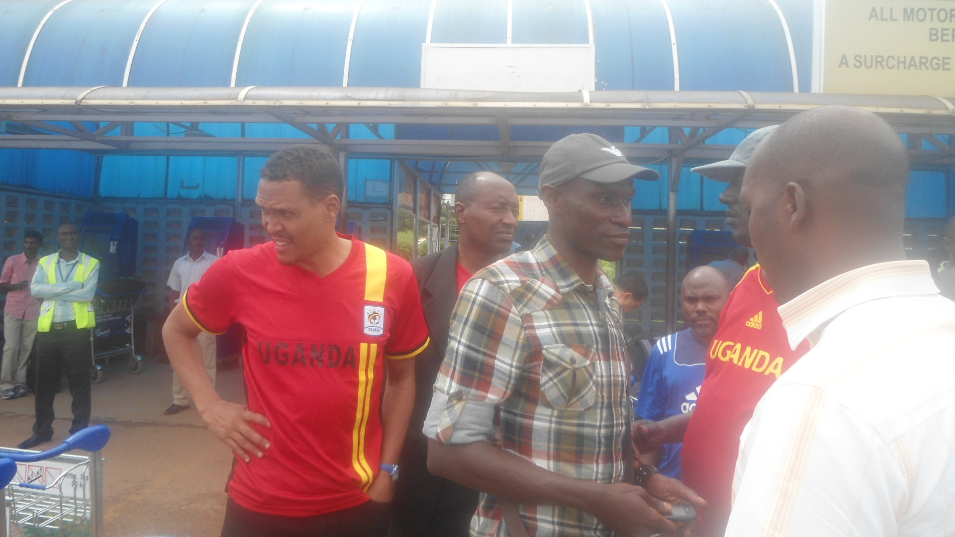 UGANDA CRANES PLAYERS, OFFICIALS BACK HOME