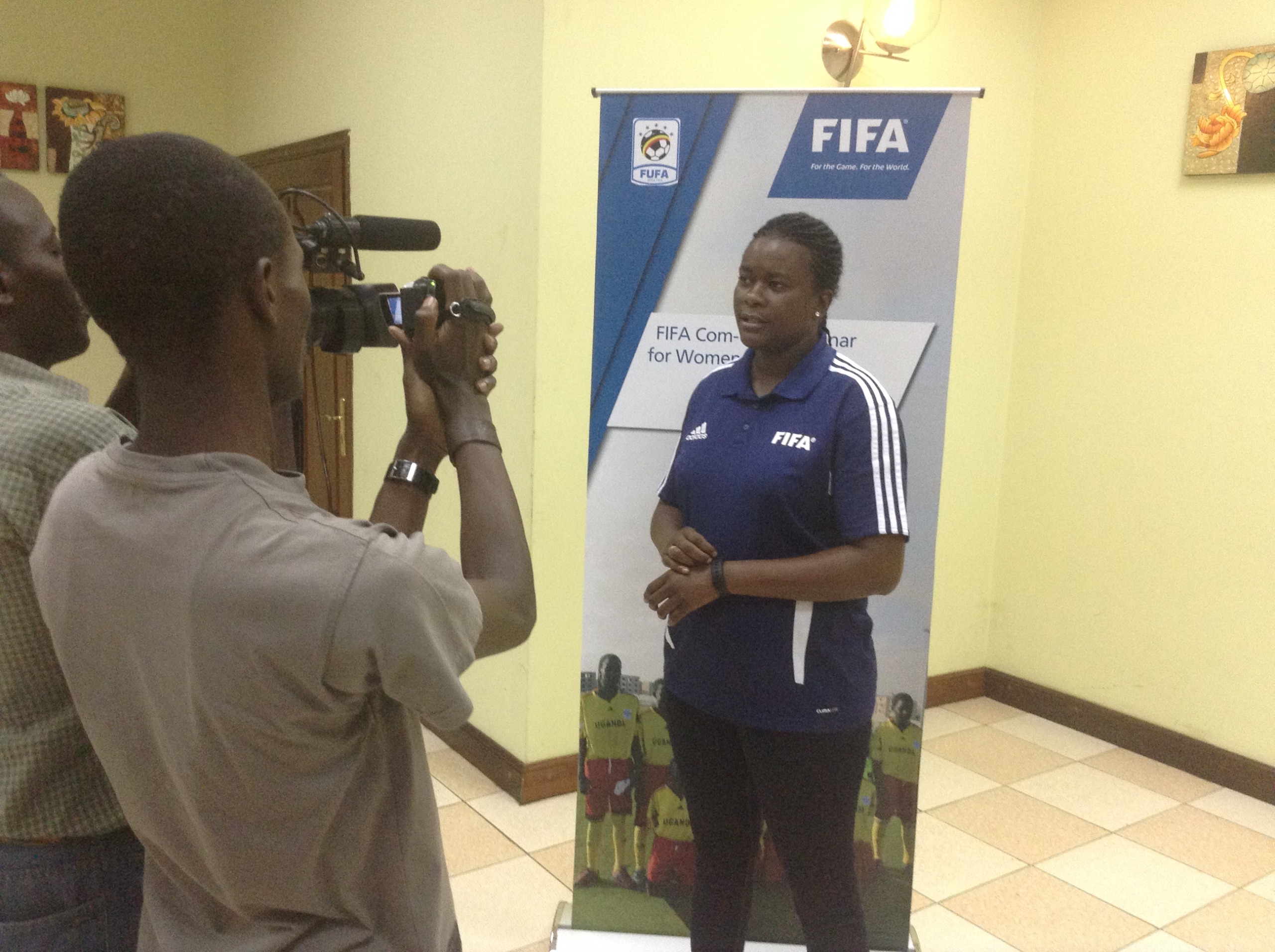 FIFA Com – Unity Course: FIFA Instructor, Jacqueline Shipanga arrives