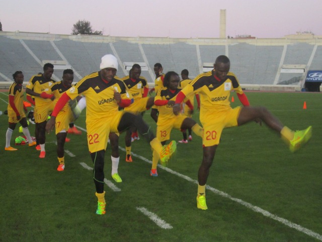 GUINEA VS UGANDA: Uganda Cranes  Last Training in Pictures