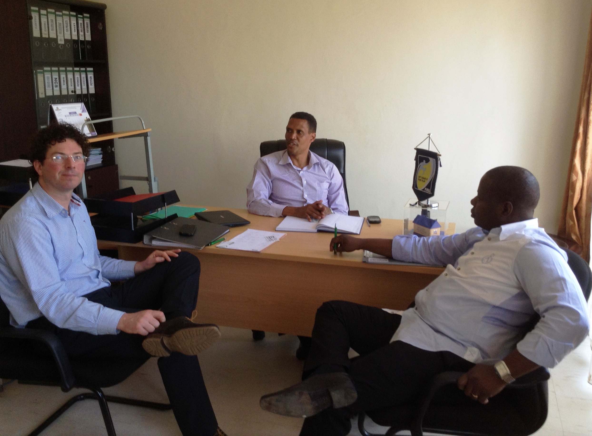 PHILIP OMONDI STADIUM ARTIFICIAL TURF PROJECT: Edel Grass team arrives