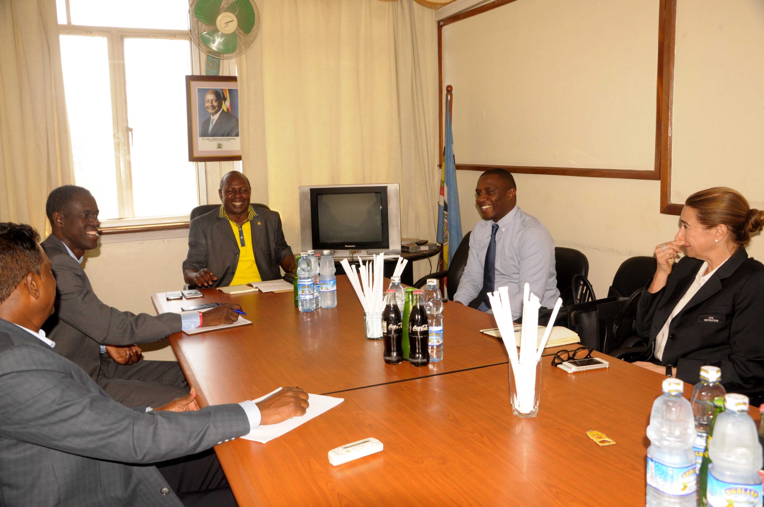 Pictorial: FIFA representatives visit UOC, NCS and Sports ministry officials