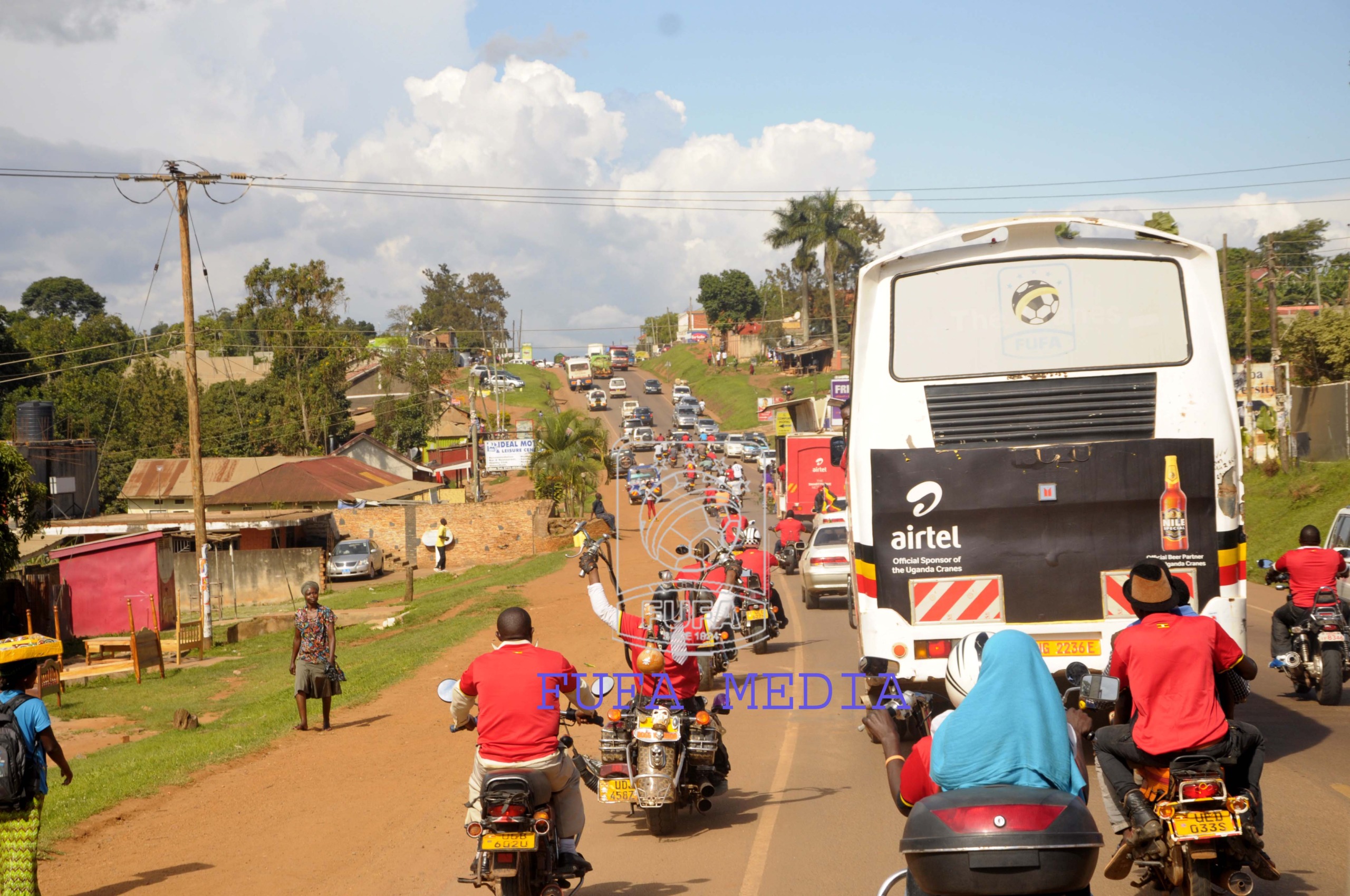 Pictorial: Victorious Uganda Cranes return from Togo
