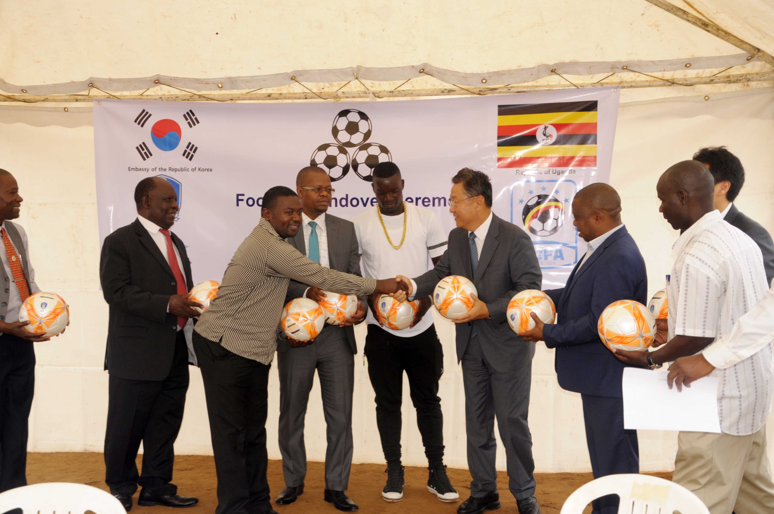FUFA receives 200 balls from Republic of Korea