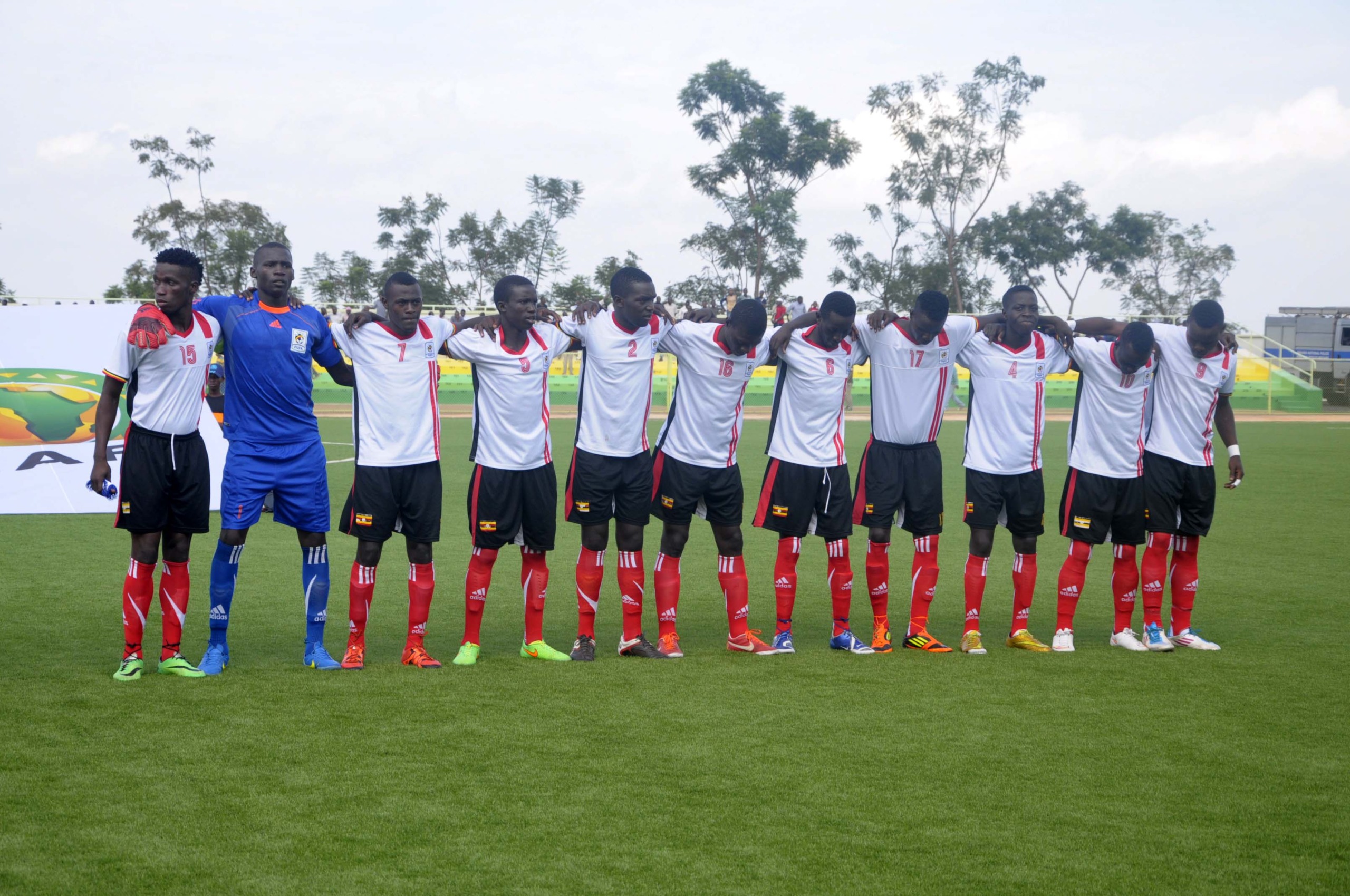Uganda U-20 team returns home