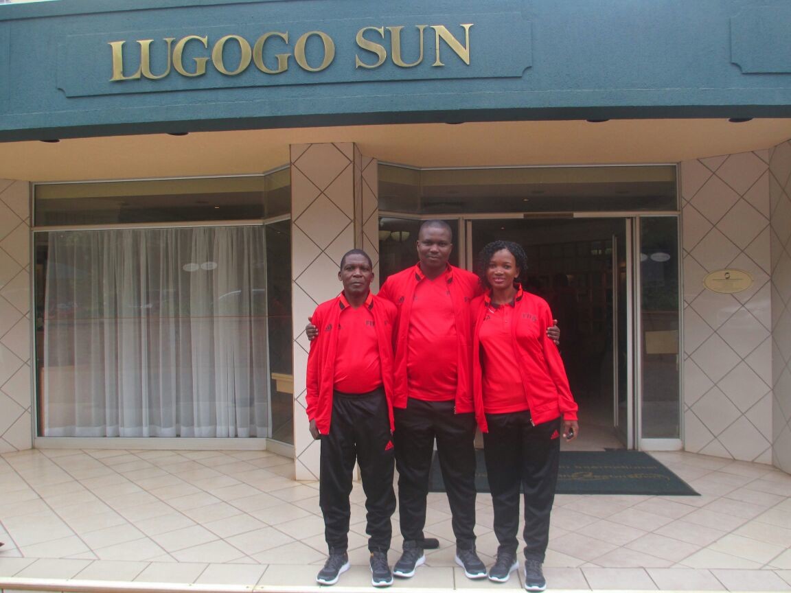 Ugandans in Swaziland for FUTURO III referees instructors course