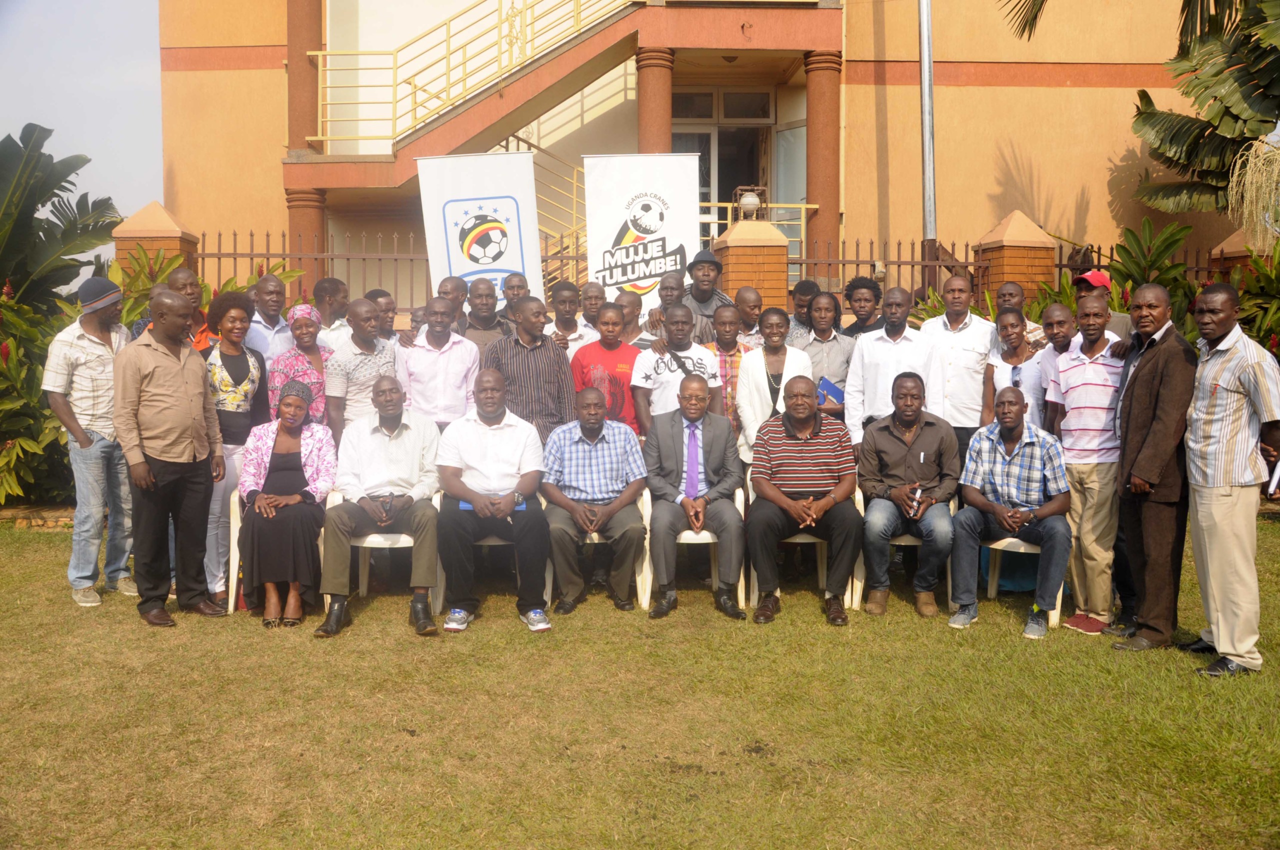 Ex-Internationals share football ideas with FUFA President