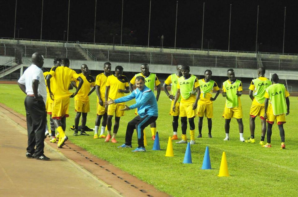 Uganda Cranes hold successful training session at Kegue Stadium, set for Togo game