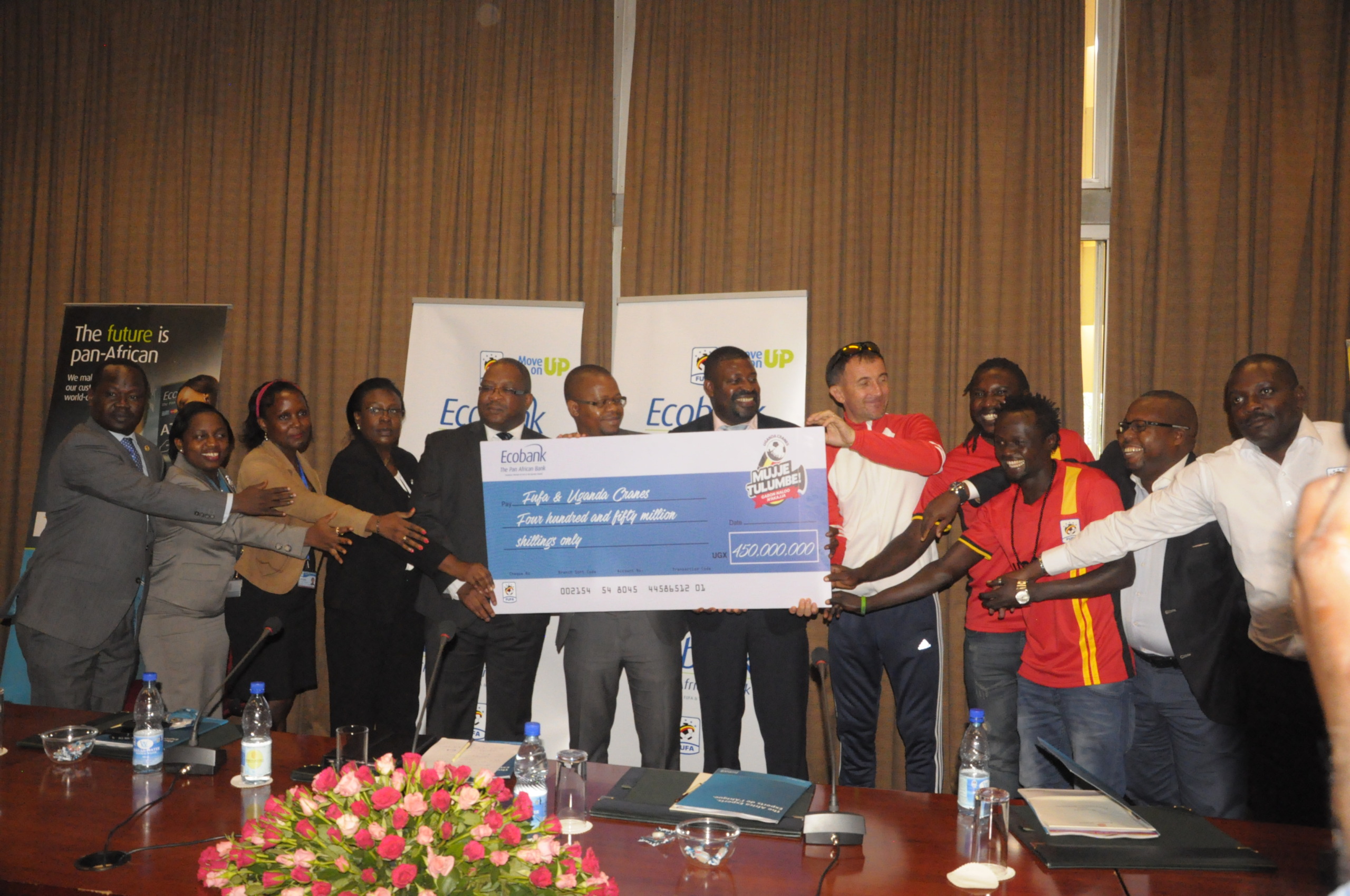 2017 AFCON FINALS: FUFA & Ecobank launch major fundraising drive for Uganda Cranes, 50 fans to be flown to Gabon