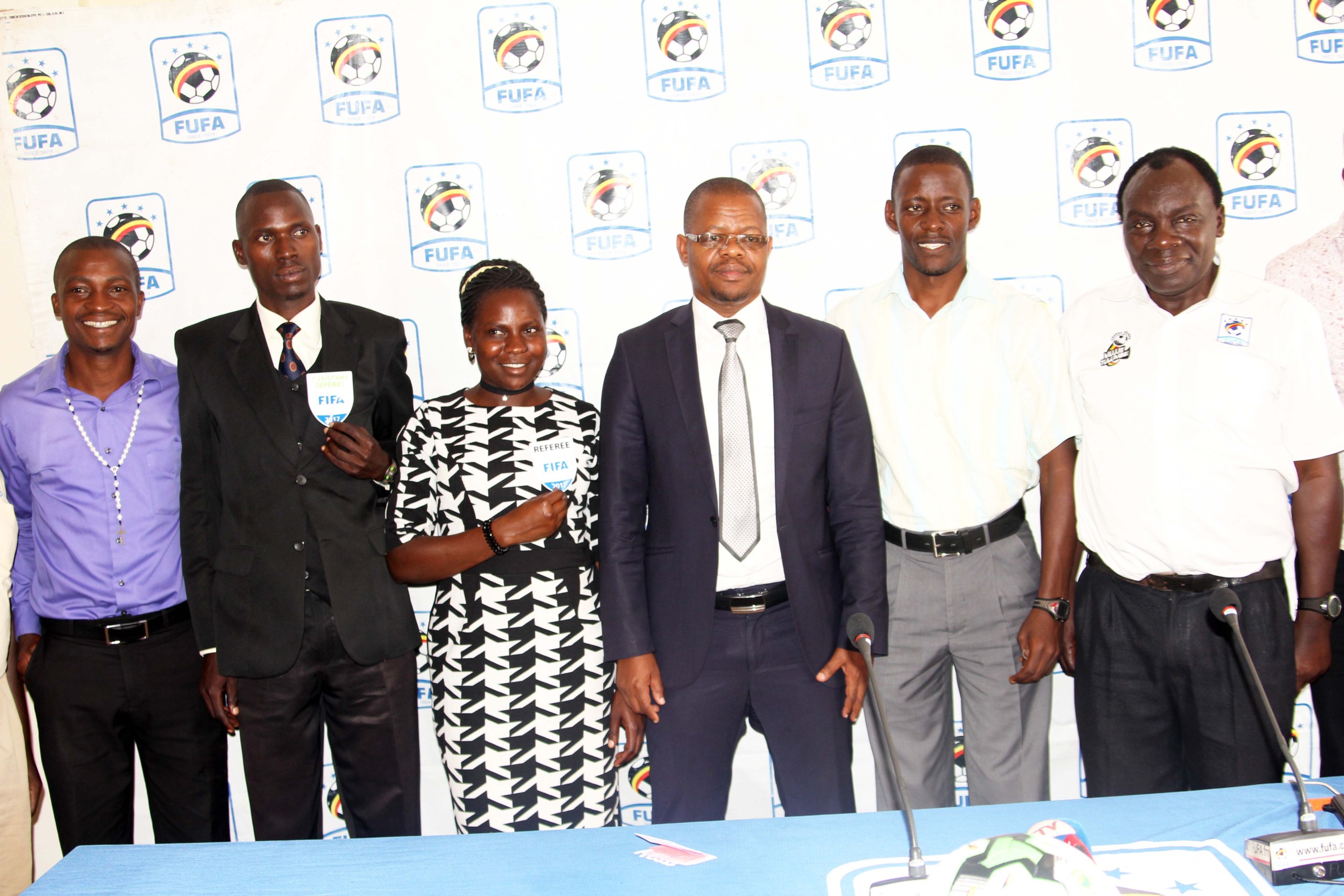 Uganda FIFA Referees recieve 2017 Badges