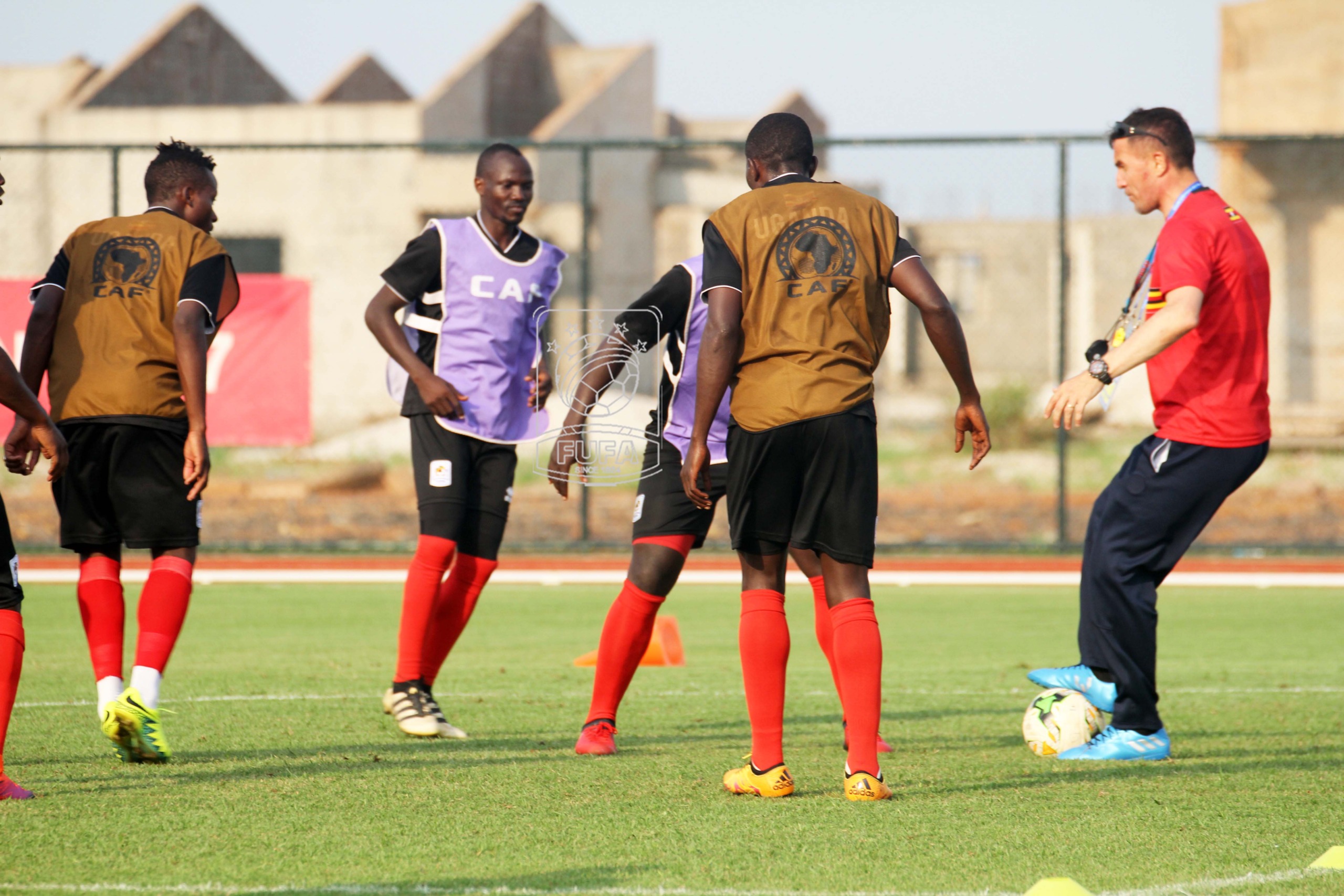 AFCON 2017: Pictorial; Uganda Cranes training on Thursday
