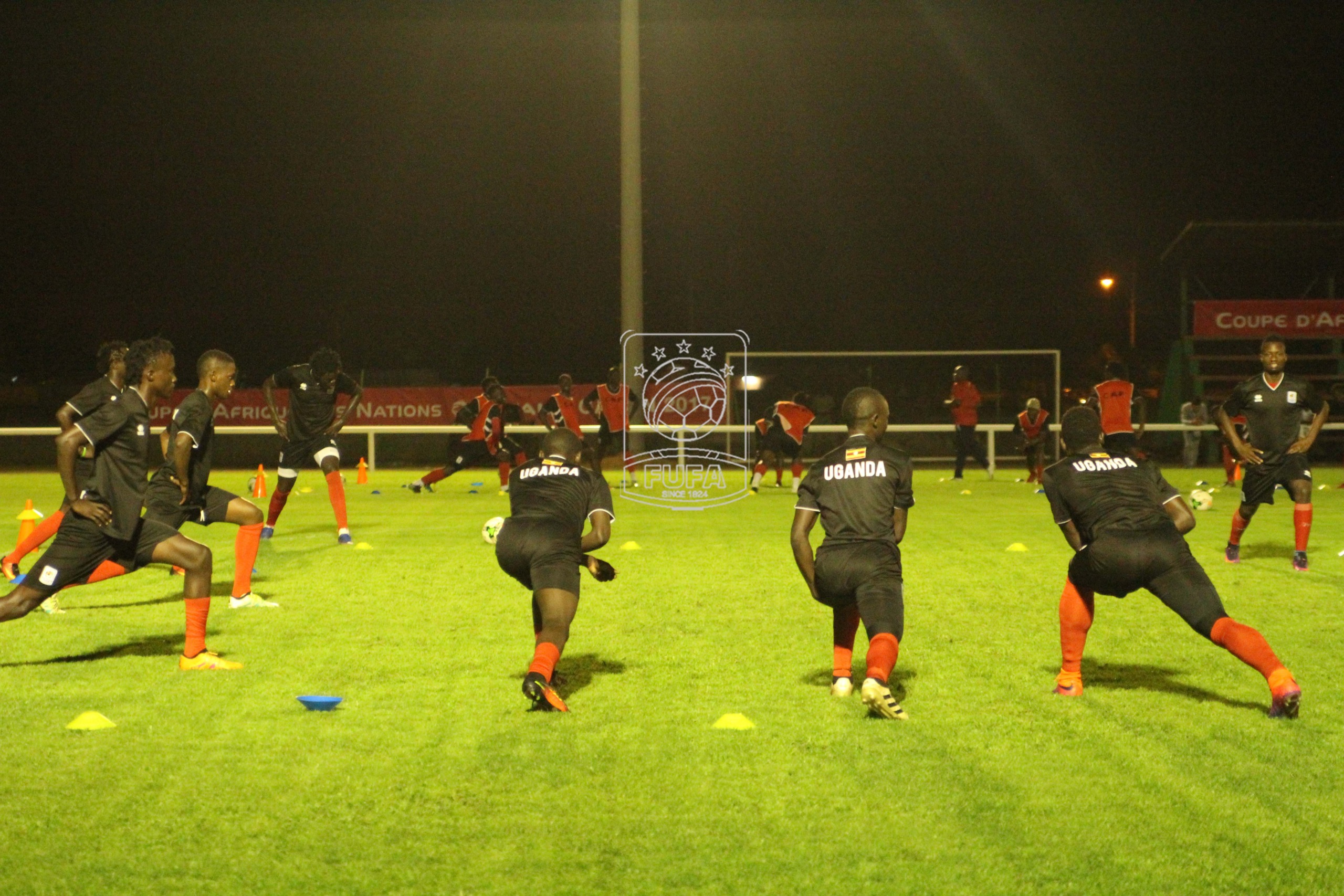 Pictorial of Uganda Cranes training in Port Gentil