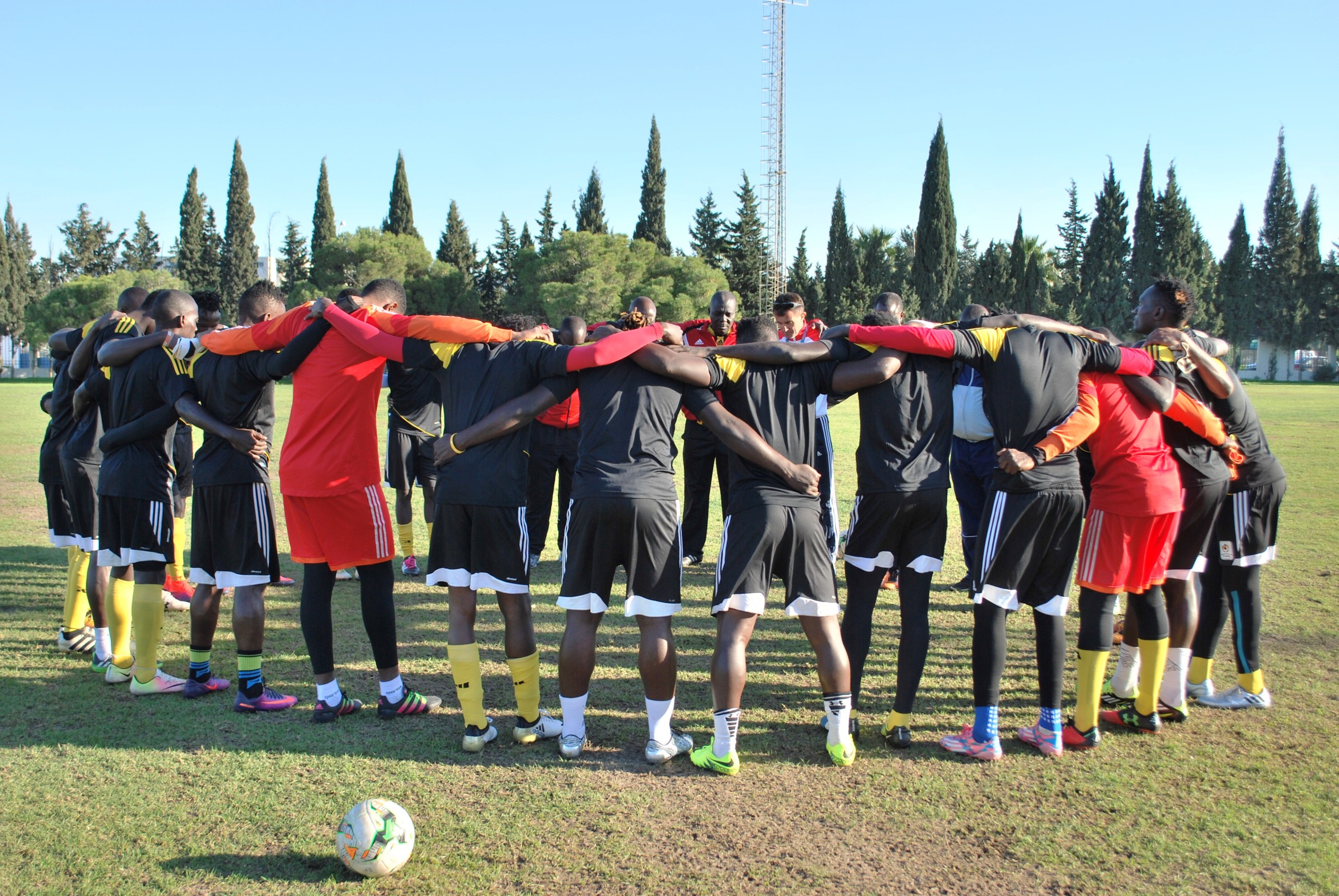 The Uganda Cranes players impress Micho in training