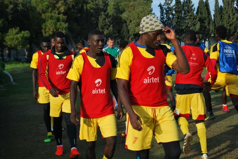 Uganda Cranes team conducts first training in Tunisia