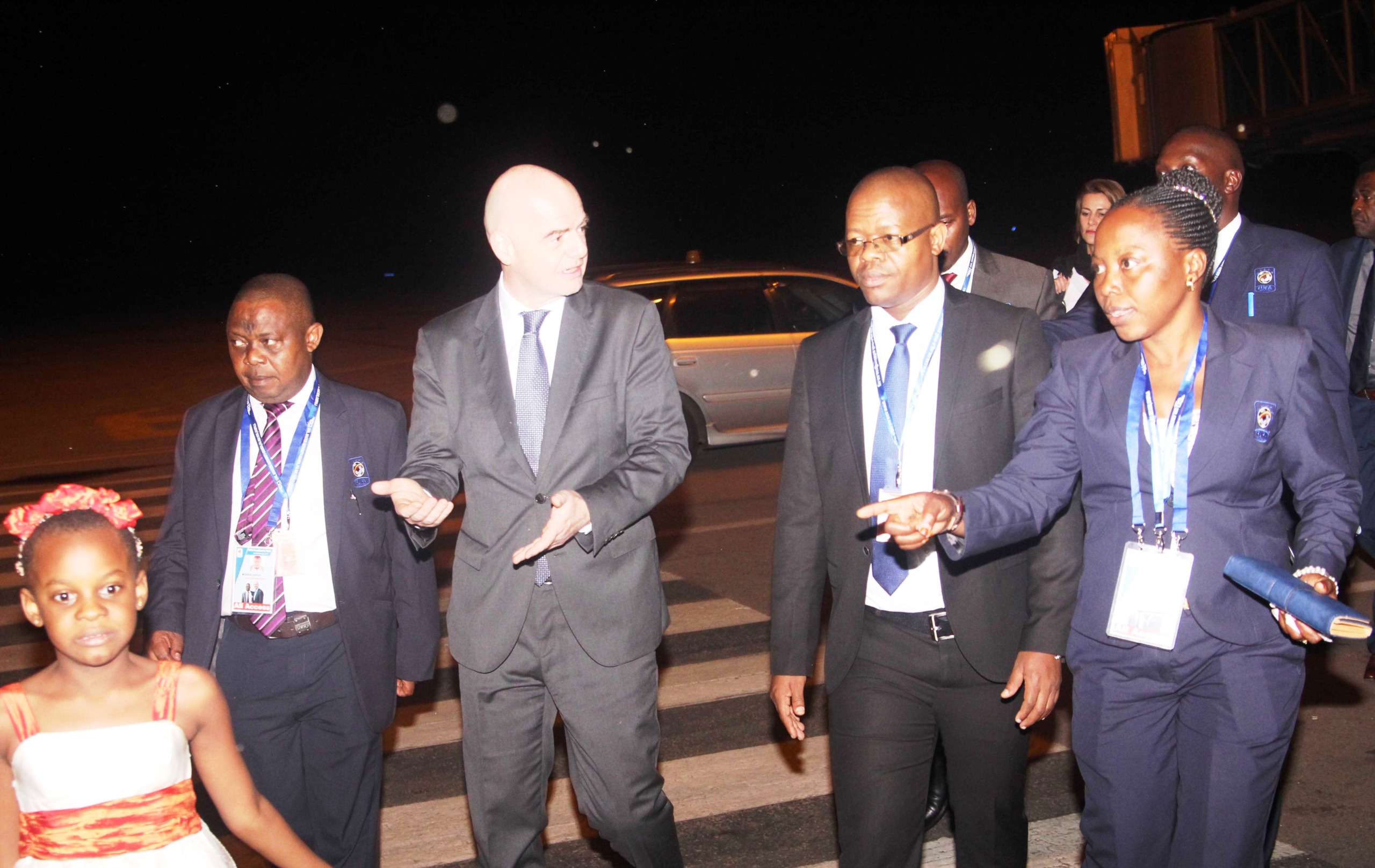 FIFA President Infantino arrives in Uganda, visits H.E Museveni, meets FUFA Executive Committee members