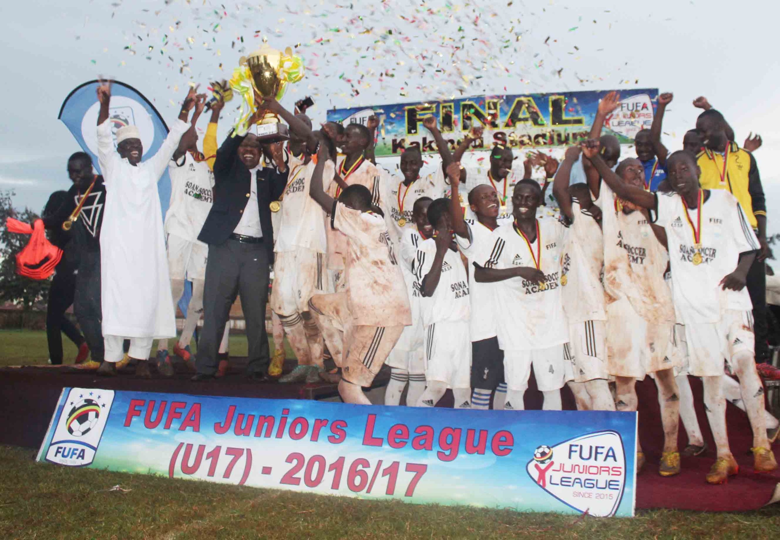 FUFA U-17 Juniors League: Soana Junior Team overcomes KCCA Soccer Academy to lift title