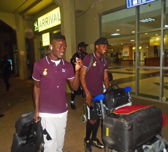 Ghana National team arrives ahead of Uganda Cranes match in FIFA World Cup 2018 RUSSIA Qualifier