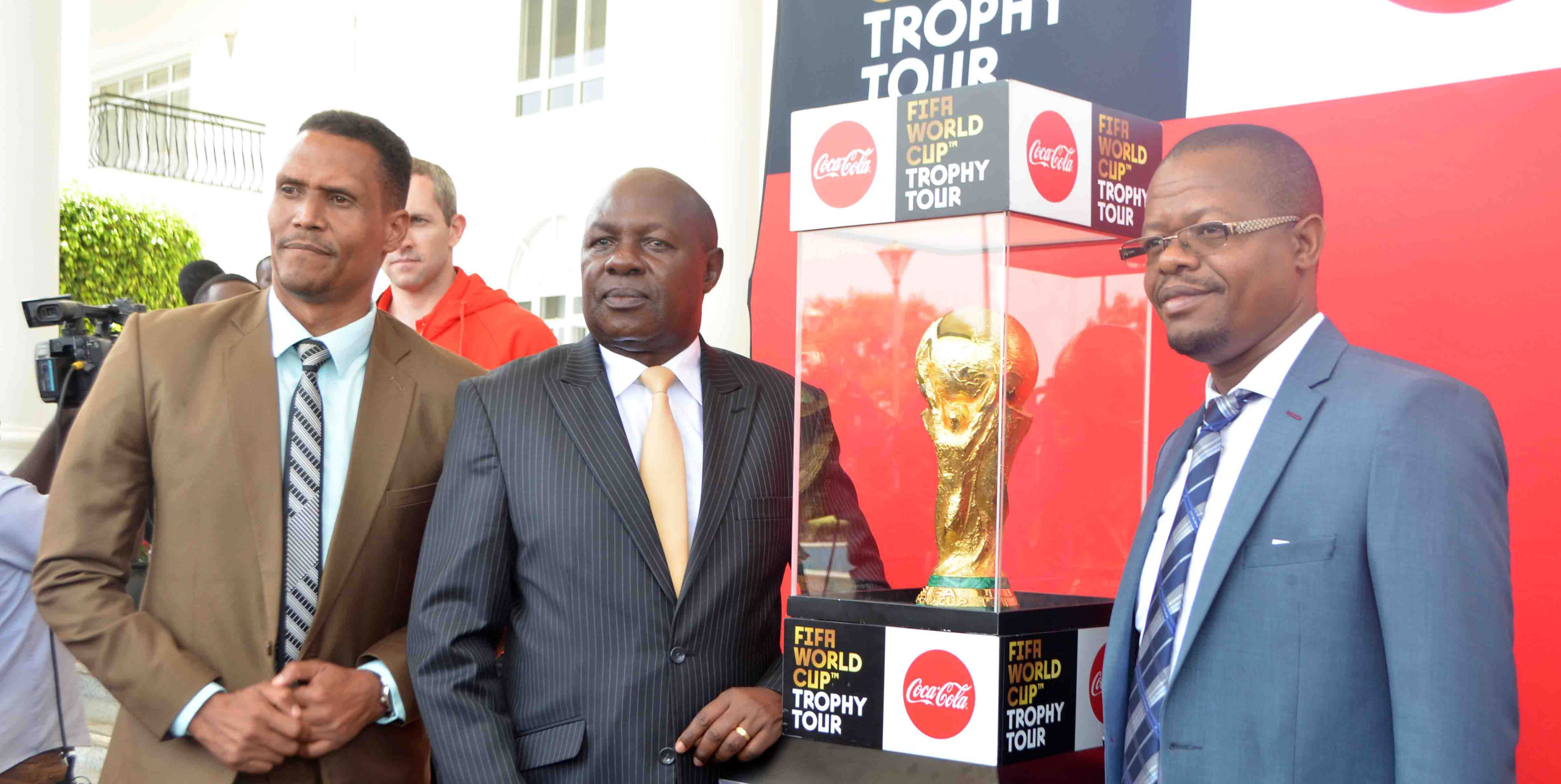 The FIFA World Cup Trophy arrives in Uganda