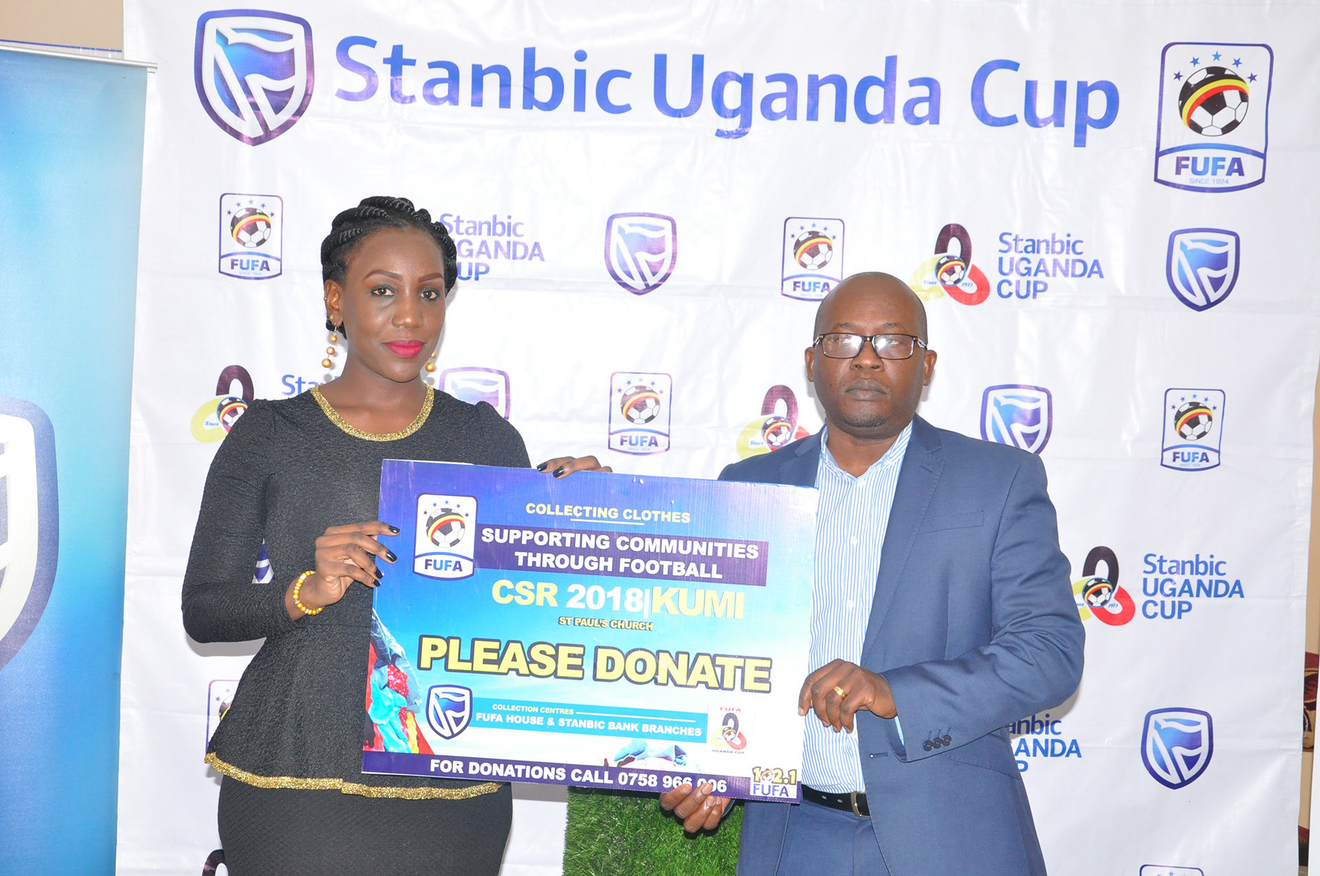 FUFA Corporate Social Responsibility activity attached to Stanbic Uganda Cup officially launched 