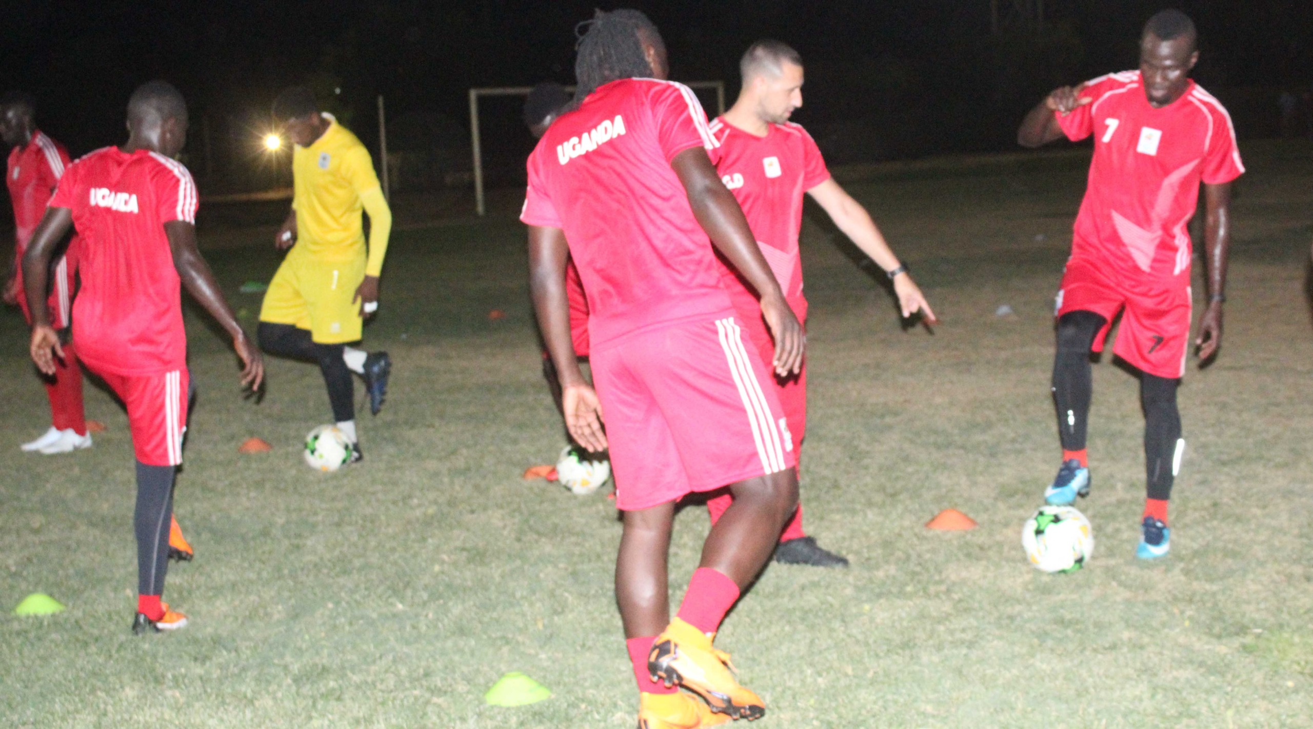 Uganda Cranes in Niger, conduct first training session under floodlights