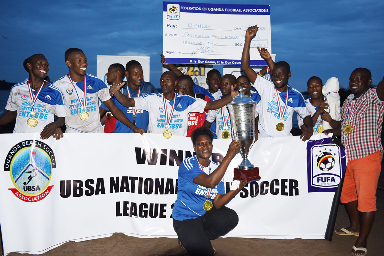 Isabet, Muteesa 1 crowned 2017/18 National Beach Soccer Champions