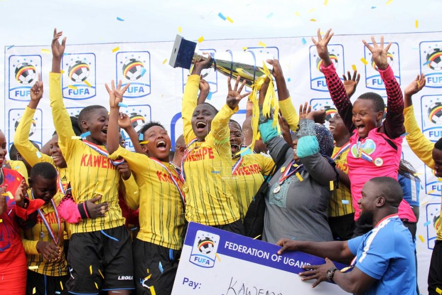 Kawempe Muslim Ladies FC Celebrate their Championship