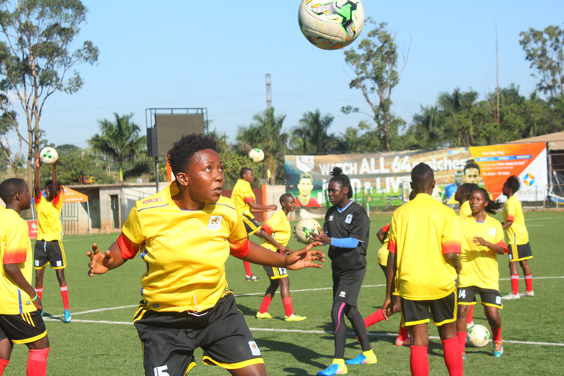 2018 CECAFA Women: Crested Cranes conduct maiden training session at Lugogo