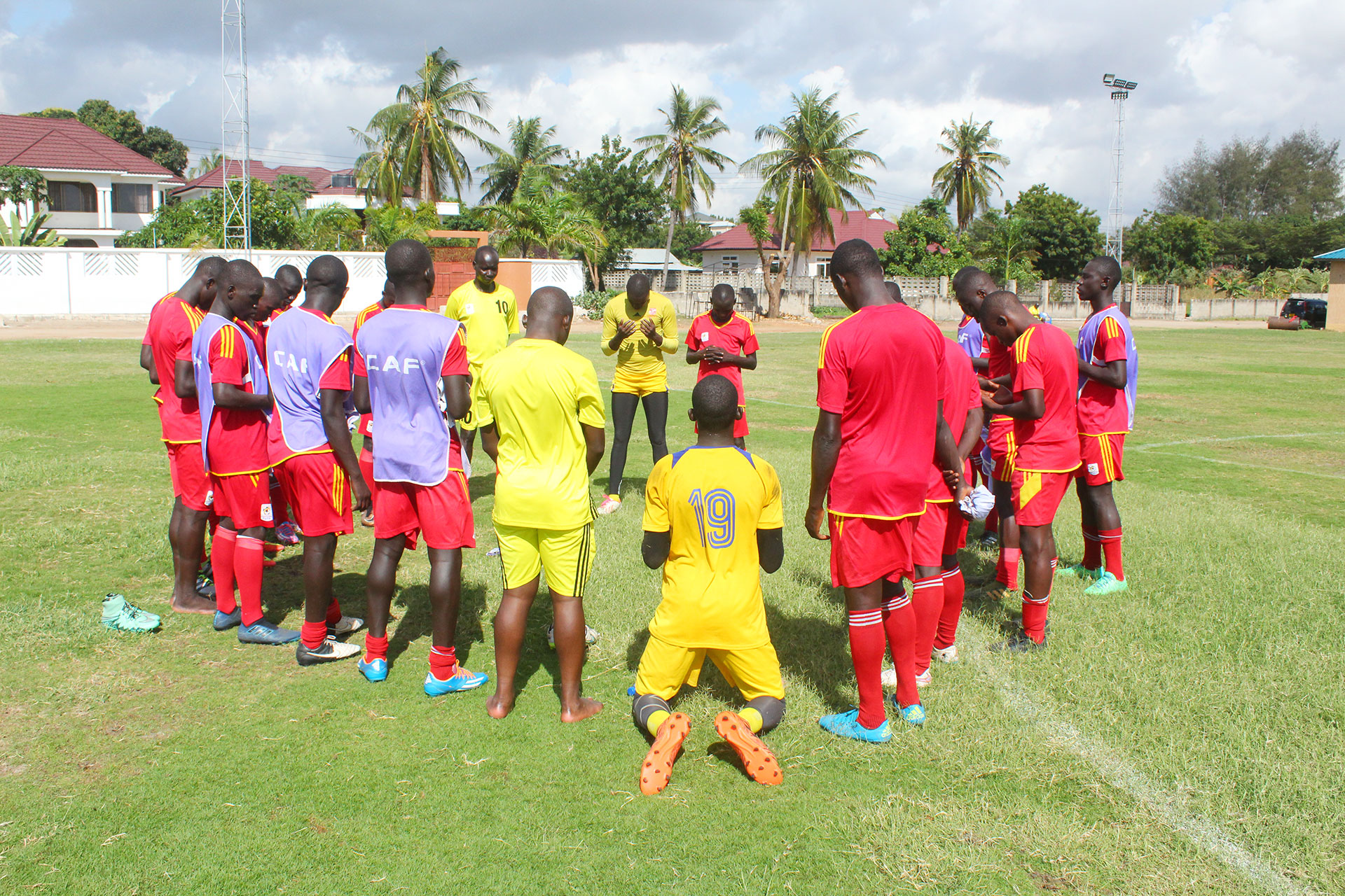 A Moment of Prayer at Boko Beach Veterans Ground Dar es Salaam