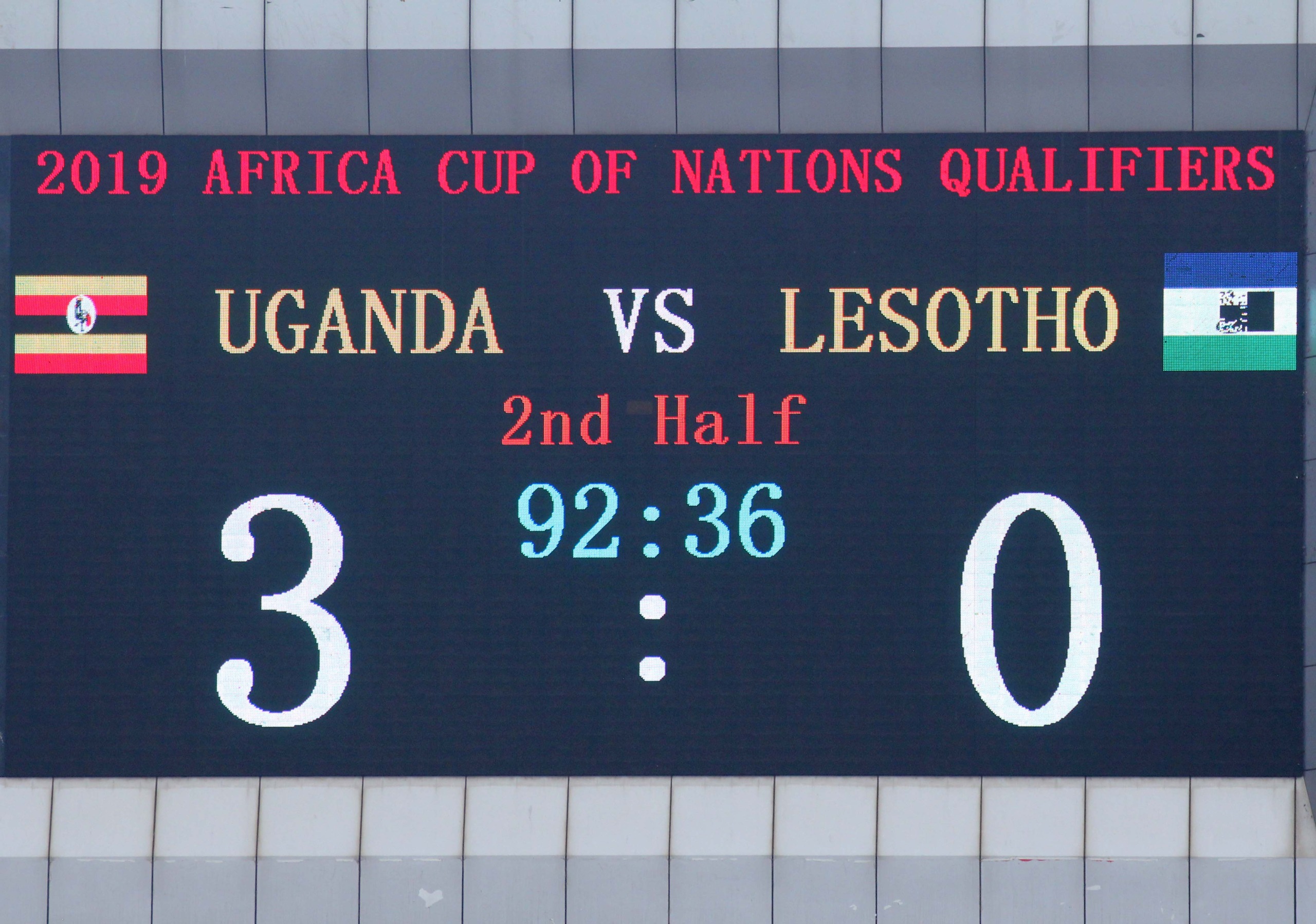 Pictorial: Uganda Cranes 3-0 Lesotho at Namboole stadium