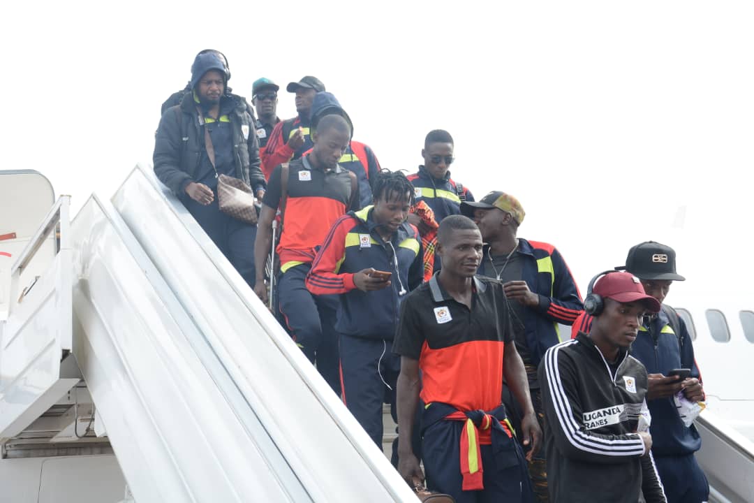 Uganda Cranes contingent to Lesotho safely returns home