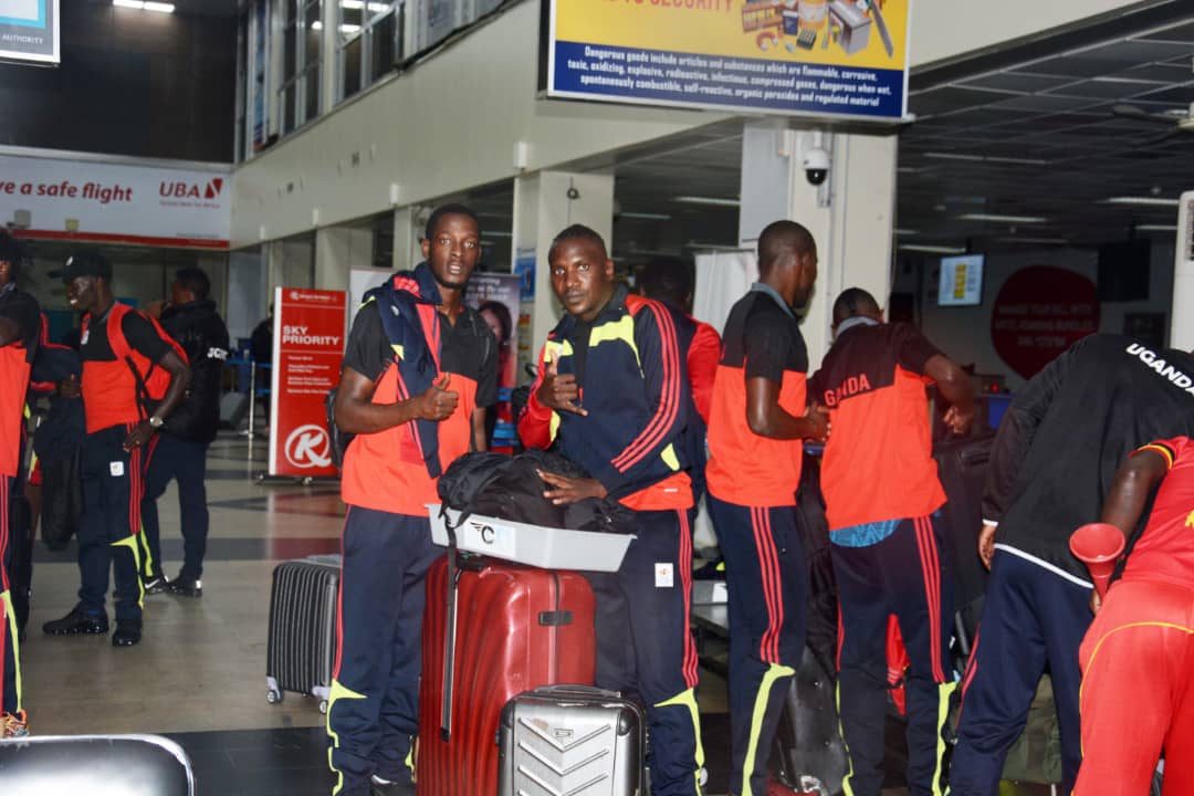 Buoyant Uganda Cranes delegation departs for Lesotho