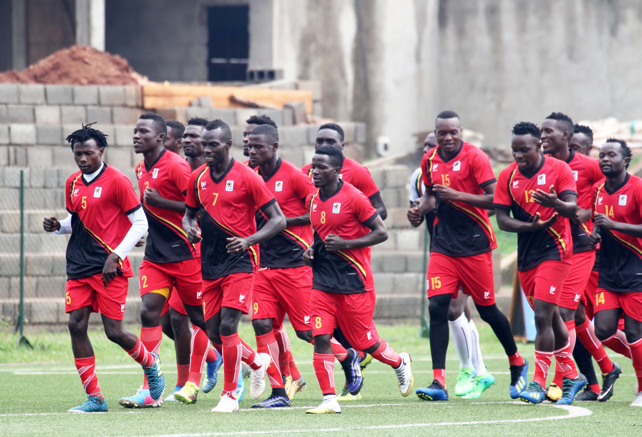 Total AFCON Qualifier: 18 Uganda Cranes players report for training ahead of match with Cape Verde