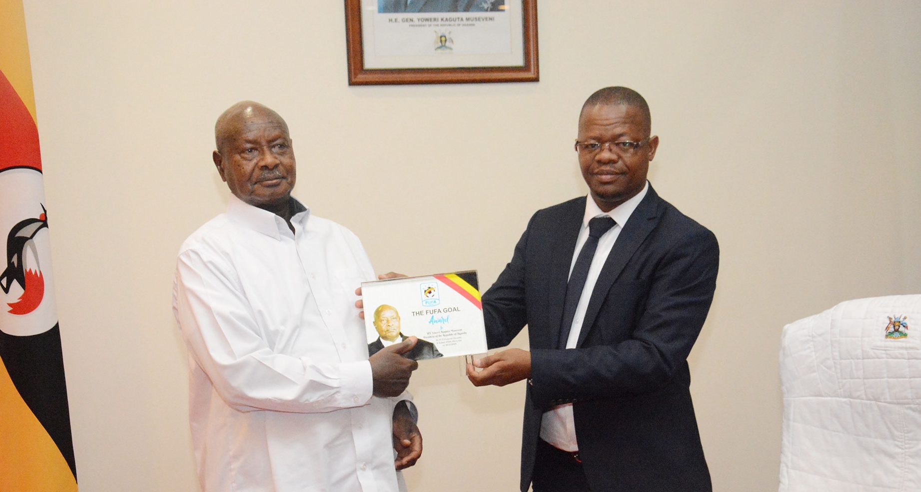 President Museveni receives Highest Honour in local football