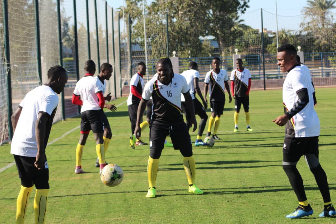 Uganda Cranes undertake first training session in Egypt