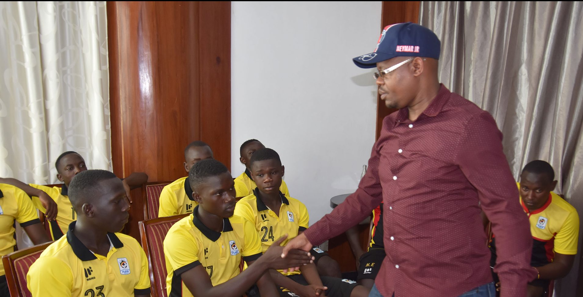 AFCON U17 Finals: FUFA President visits Cubs camp, Kwesi names Starting XI to face Angola