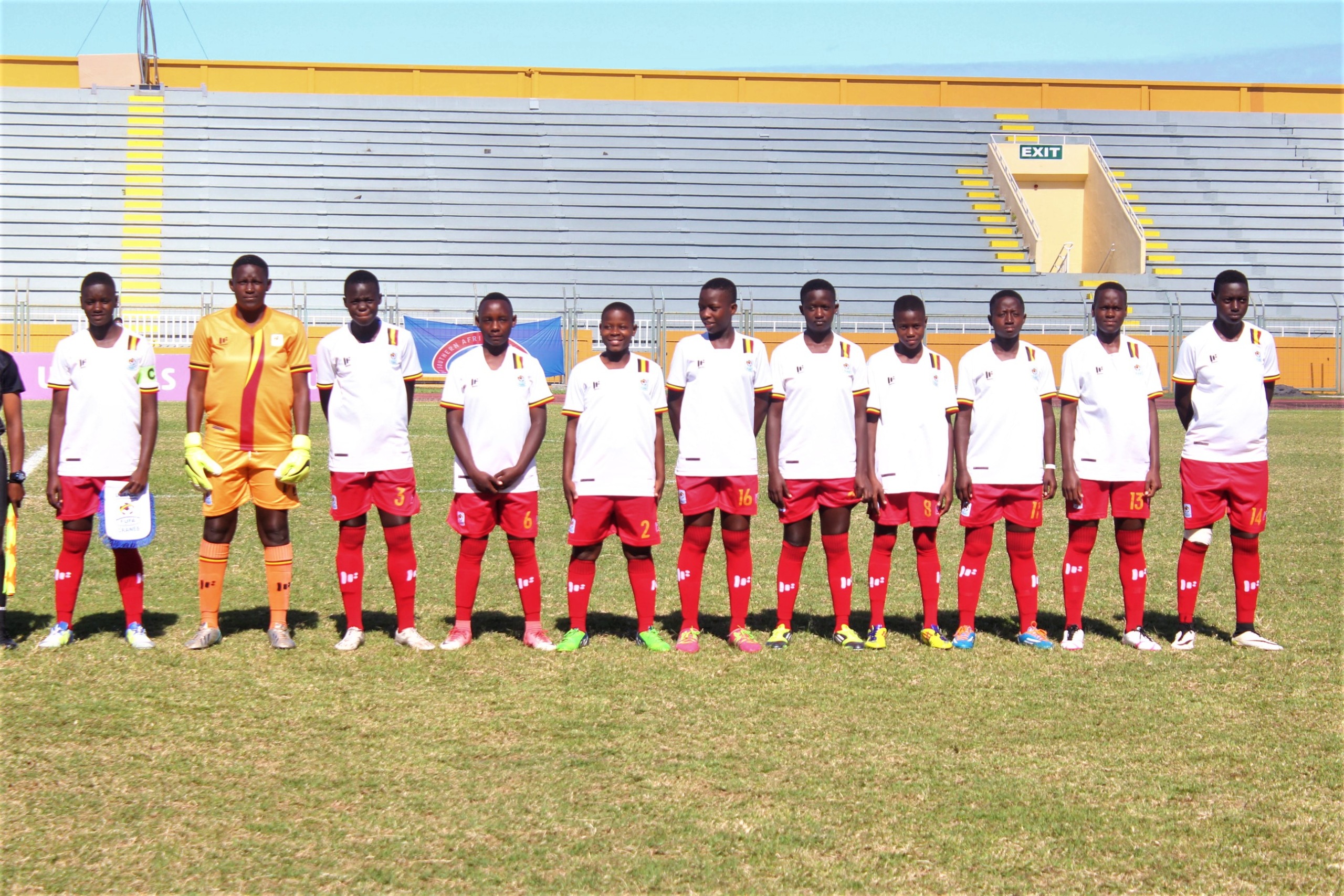 COSAFA Girls U17: Uganda starting XI against Botswana in the semifinals
