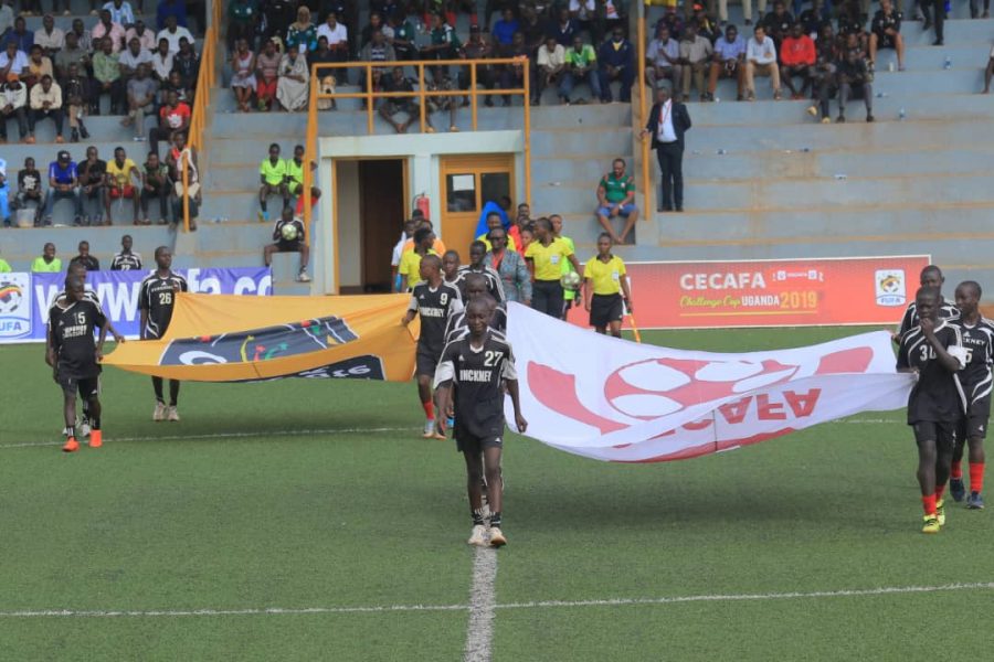 The flags prior to kick off