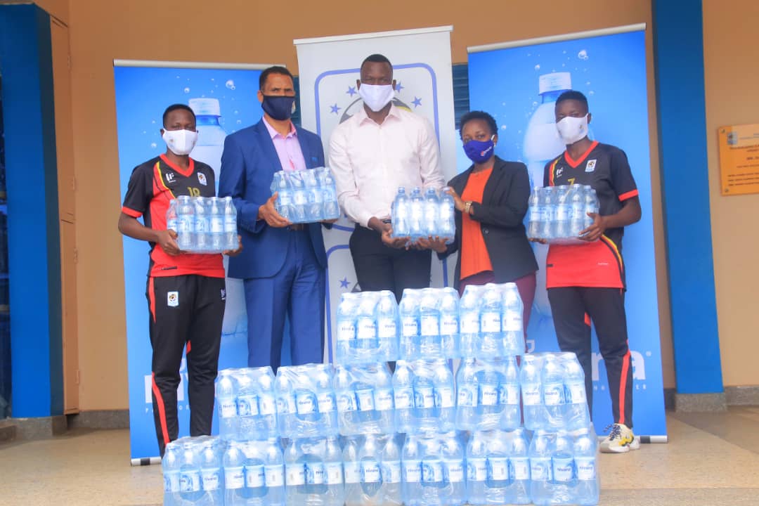Crown Beverages offers 400 Cartons of Nivana Water to Uganda U17 Women Camp