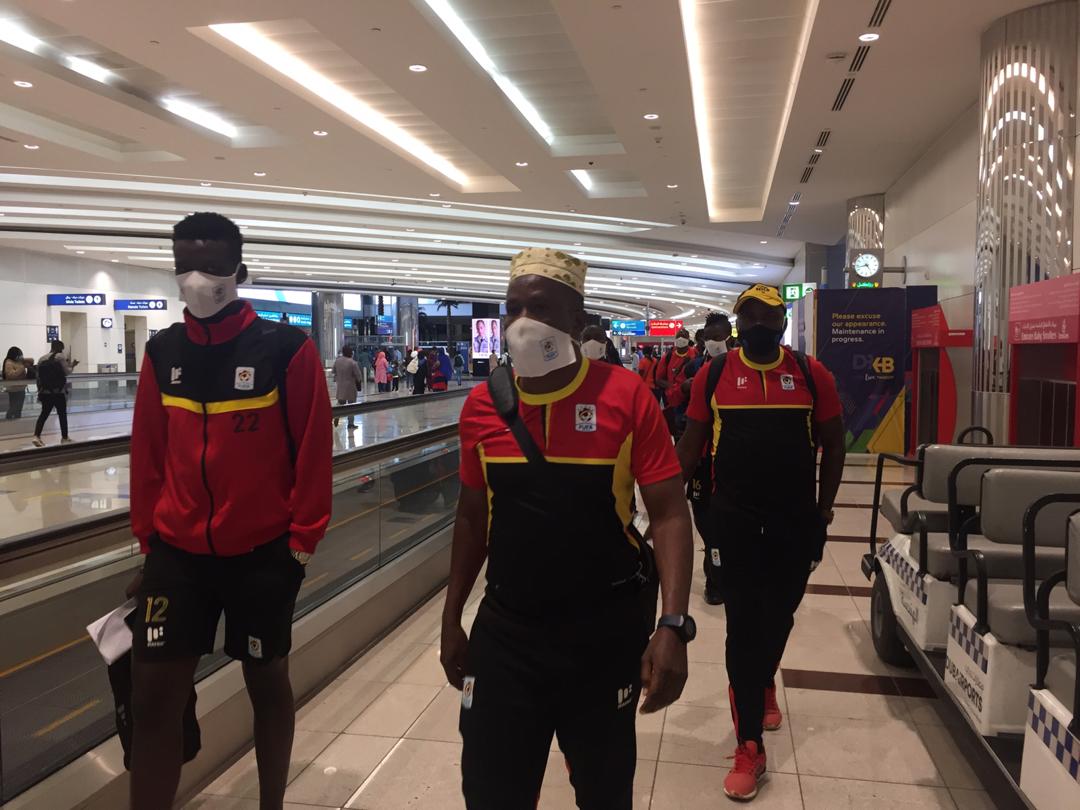 Uganda Cranes contingent from Uganda safely arrives in Dubai