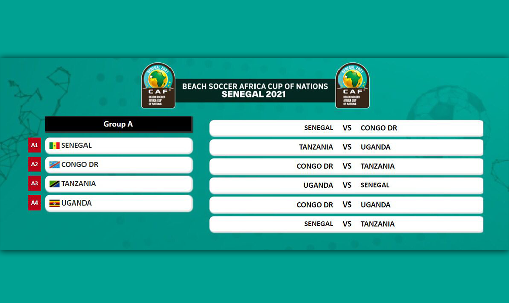 Beach Soccer AFCON 2021: Debutants Sand Cranes pitted in group A with hosts Senegal and rivals Tanzania