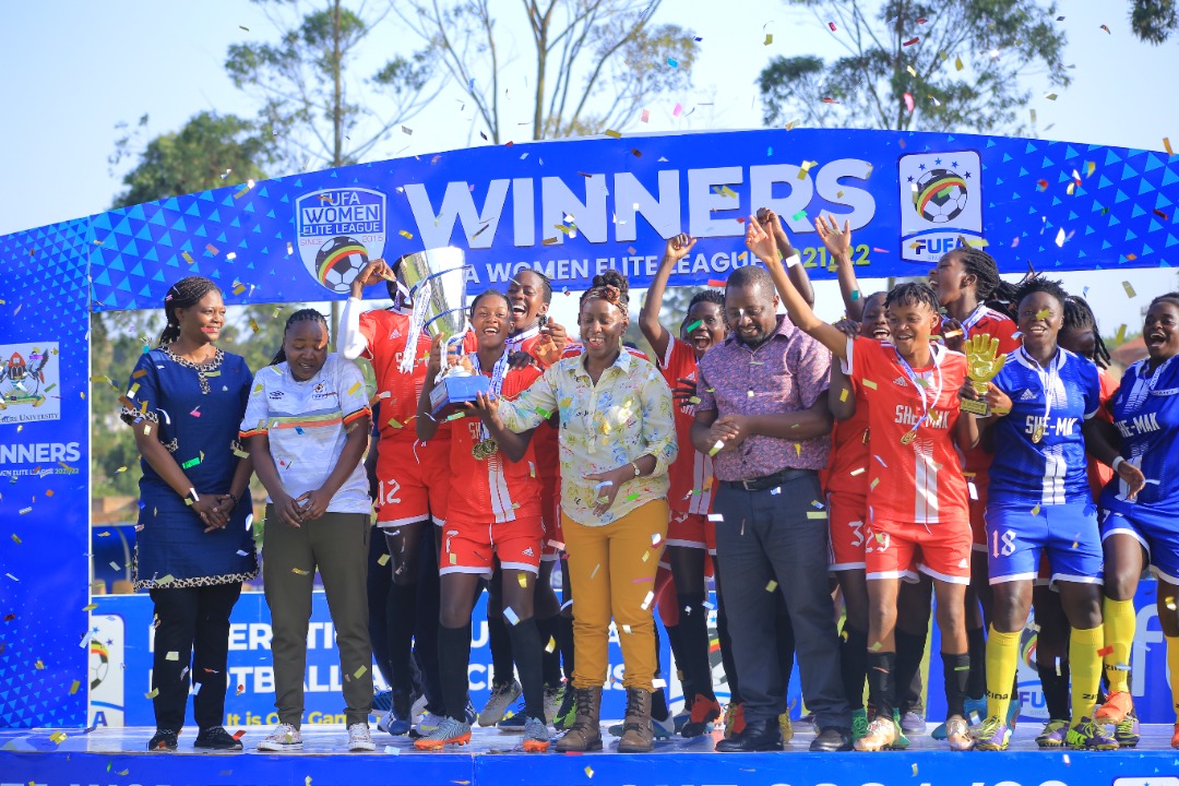 Makerere University outwit Asubo Gafford Ladies to win 2021/22 FUFA Women Elite League Title