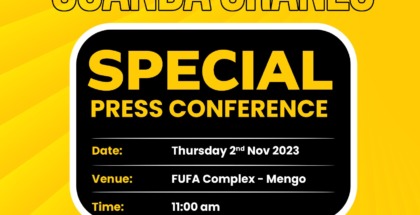 Special Press Conference on Uganda Cranes