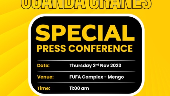 Special Press Conference on Uganda Cranes