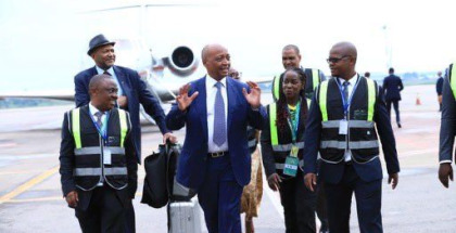 CAF President Motsepe visits Uganda to assess CHAN 2024 preparations