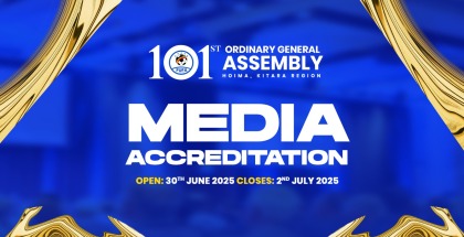 Media Accreditation: 101st FUFA Ordinary Elective General Assembly