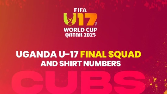 Uganda U17 Final Squad for FIFA U17 World Cup in Qatar named